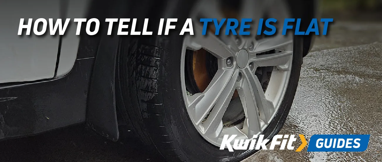 How to tell if a tyre is flat